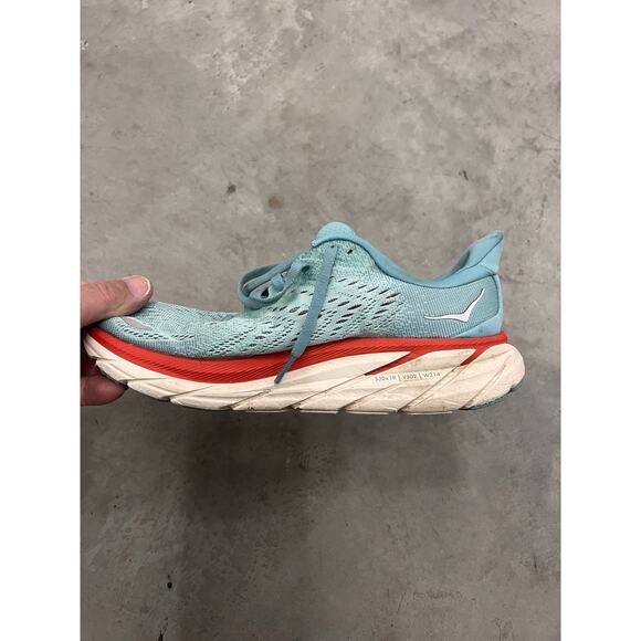 Hoka One One Clifton 8 Aquarelle Womens Shoes Running Walking - Size 7.5B - Picture 11 of 15